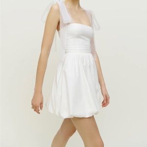 Reformation Enza dress, white, size 6